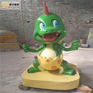 Escultura de Dinosaurio de Fibra de Vidrio para Exteriores, Figura Decorativa de Animal para Montar en el Suelo, Jia Hua - Product Image 3