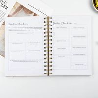 Carnet de notes de manifestation A5 personnalisé Agenda planificateur couverture en papier Inspirational Self Care Affirmation Manifest Guide de prière Journal