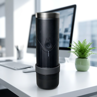 Cafetera Eléctrica Portátil, Cafetera Espresso Automática, Inalámbrica para Exteriores, USB, con Cesta para Cápsulas de 58 mm, para Hotel