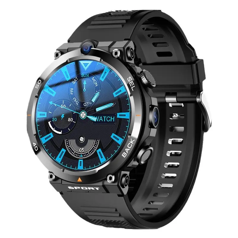 4G 5G smart watch Fashion H10 WLAN GPS dual kamera video call NFC 4+64GB 900MAH batterie Android smartwatch