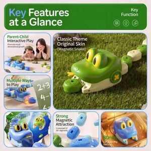 Jeu <span class=keywords><strong>de</strong></span> Serpent Affamé Télécommandé <span class=keywords><strong>avec</strong></span> Lumières et Sons, Jeu <span class=keywords><strong>de</strong></span> Société Familial pour 2 Joueurs, Cadeaux d'Anniversaire et <span class=keywords><strong>de</strong></span> Noël pour Enfants, Jeu <span class=keywords><strong>de</strong></span> Serpent Magnétique - Product Image 6