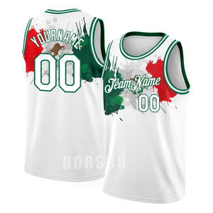 Venta al por mayor México Canadá <span class=keywords><strong>Argentina</strong></span> EE. UU. Bandera Patrón <span class=keywords><strong>Baloncesto</strong></span> Chaleco Hombres Jersey Personalizado <span class=keywords><strong>Baloncesto</strong></span> Equipo Logo Número Chaleco - Product Image 3
