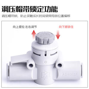 Válvula Reguladora de Velocidad de Paso Directo Tipo SMC AS1002F-04A 06A, Acelerador de Tubería AS2052F-08A, Conector OEM - Product Image 3