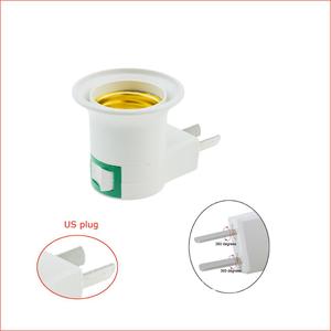 E27 Supporto Della Lampada Plug-in Adattatore Base di Vite Della Lampada da Parete Spina Degli Stati Uniti Ue di Rotazione di 360 Gradi - Product Image 2