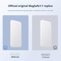 Batterie externe magnétique ultra-fine à chargement rapide 5000 mAh 3A 22,5 W compatible avec iPhone 17 – Meilleure vente