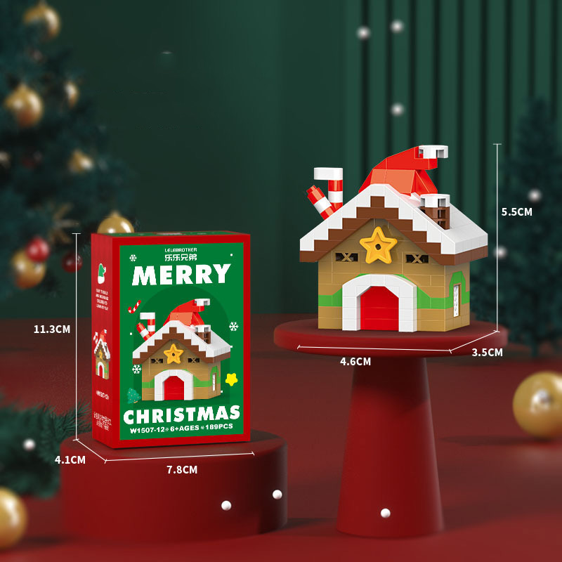 W1412 Cabane de Noël [Boîte de couleur] 189PCS