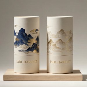 Traditional Rigid Cardboard Round Tube <b>Box</b> for Oolong Pu-erh Loose Leaf Tea Packaging Bespoke Branding Wholesale - Product Image 2
