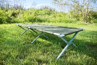 Woqi lit de camping pliable portable personnalisé, lit de camping en tissu oxford lit de camp ultraléger