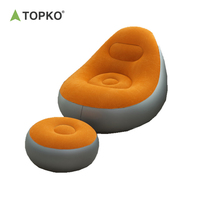 Canapé gonflable d'extérieur TOPKO de haute qualité, pliable, en PVC, pour salon extérieur, utilisation intérieure, lit, chaise gonflable, canapé