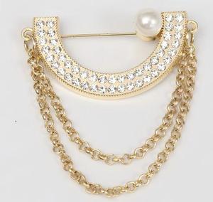 Phụ Nữ Sang Trọng Hoa Được Thiết Kế Hợp Kim Rhinestone Thời Trang Trâm Cài Thanh Lịch C Trâm Extravagant <span class=keywords><strong>Pins</strong></span> Bán Buôn Tùy Chỉnh - Product Image 5