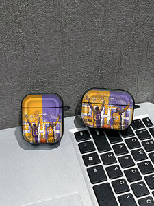 Étui pour écouteurs à thème basketball en TPU, peinture UV, moule personnalisé, design hommage aux légendes, antichoc, écologique, anti-poussière, anti-chute, Pro - Product Image 5
