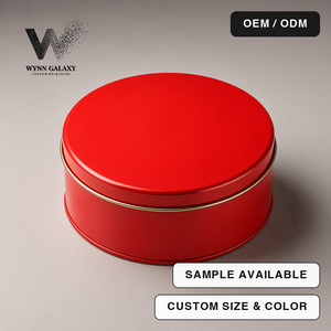 <b>Red</b> Round Glass <b>Candle</b> Jar 6oz 8oz Ruby Tinted Spray Coated Holiday Christmas Wedding Party Votive Holder Manufacturer - Product Image 2