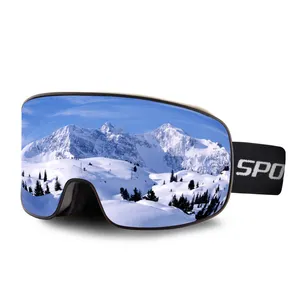 Logo personnalisé anti-buée OEM ODM lunettes de ski pour la neige protection UV400 OTG lunettes de ski pour le snowboard