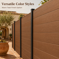 Panneaux de clôture WPC, clôture composite extérieure, panneau de clôture facile à installer, écran d'intimité pour jardin, cour arrière