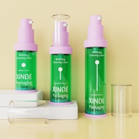 Flacon de soin de la peau de luxe en PETG de 30 ml à paroi épaisse, flacon à vide pour essence, flacon pompe sans air pour sérum, pour l'emballage des soins de la peau