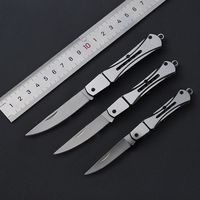 Couteau de défense personnel pliable en forme de stylo, mini couteau de chasse de poche, éplucheur de fruits, porte-clés pour femmes, livraison gratuite, échantillon