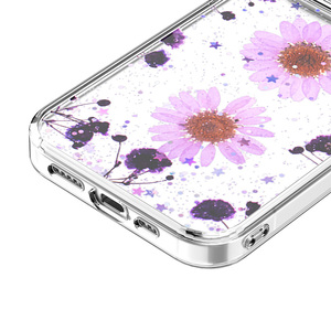 Fundas para celular Xiaomi <span class=keywords><strong>Redmi</strong></span> Note 13 Pro Plus 5G con diseño de flores reales en epoxi, para mujer, bonitas y elegantes. - Product Image 3