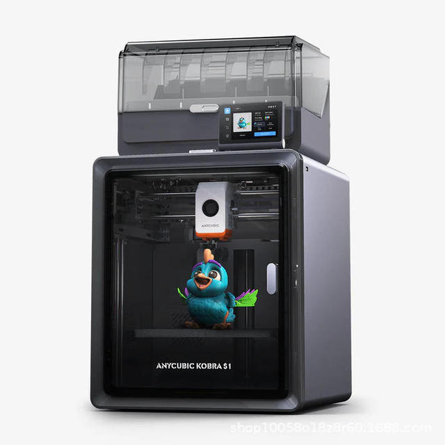 Anycubic Kobra S1 Combo 3D Printer 600mm/s High Precision CoreXY Multi-Color Printing Auto-Leveling