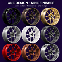 Jantes forgées en bronze à 6 branches, 2 pièces, 18 19 20 21 pouces, 5x112, 6061-T6 pour BMW M4, direct usine, alliage personnalisé, concave, à déport profond