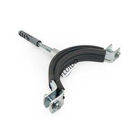 Support de tuyau flexible réglable en acier au carbone zingué avec vis pour le support de tuyaux (en pouces)
