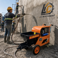 Machine à projeter le mortier électrique 4 kW de type 100, 220 V/380 V, pour ciment et plâtre, pulvérisateur mural, équipement de construction