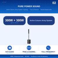 Système de sonorisation HK-R12 12 pouces à longue portée avec 300W/Auxiliaire pour église, scène, concert et utilisation intérieure/extérieure - Haut-parleurs professionnels