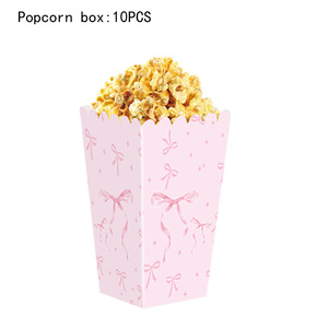 Popcorn Box Paper Rectangular Food Container Cartoon Style Decorative Storage Box for Snacks and Candy - Product Image 3