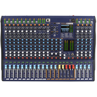 Mixer Audio Analog Profesional M16 16 Kanal dengan 12 Input Mic, Dual 99 DSP, 6 AUX, 4 Bus Grup, Rekaman USB dan OTG