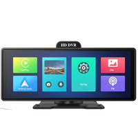 10.26 pouces IPS tactile sans fil Carplay Android Auto Dash Cam écran 4K avant 1080P caméra arrière pour Bluetooth Audio voiture boîte noire