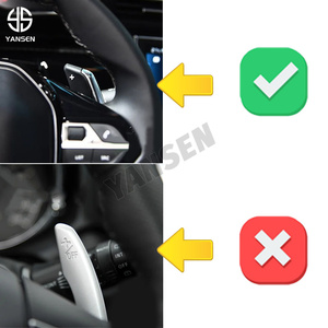 Per <span class=keywords><strong>Peugeot</strong></span> 508 208 <span class=keywords><strong>2008</strong></span> 5008 308 3008 GT SW Adesivi Estensori per Leve del Cambio al Volante DSG in ABS Fibra di Carbonio - Product Image 5