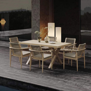 Vente <span class=keywords><strong>en</strong></span> gros Fabricants Teck ancien Tables et chaises d'extérieur <span class=keywords><strong>en</strong></span> rotin Tables et chaises de jardin pour villa, cour ensoleillée - Product Image 5