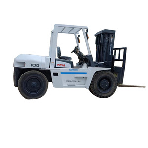 รถยก TCM FD100 10 ตัน มือสอง คุณภาพสูง เครื่องยนต์ดีเซล Isuzu ยางตัน สภาพดี เครื่องยกสำหรับงานก่อสร้าง นำเข้าจากญี่ปุ่น - Product Image 1