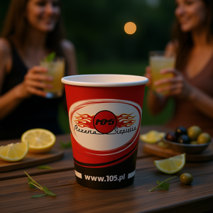 105 bicchieri di carta per pizzeria da 12 oz, ecologici e monouso, per cocktail - Product Image 2