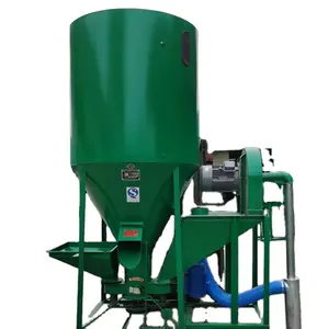 1 ton small vertical animal feed mixing vertical poultry feed grinder mixer cattle feed mixer with best price for sale