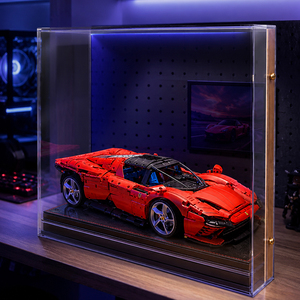 Vitrine murale en acrylique avec fond en bois, <span class=keywords><strong>cadre</strong></span> de présentation transparent pour objets commémoratifs et figurines, boîte à ombre pour rangement et exposition - Product Image 3