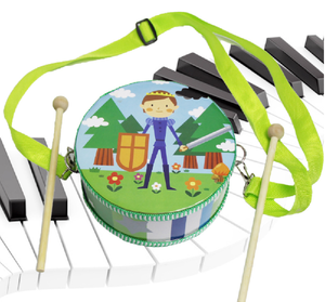 Crossbody strap <b>drum</b> 6 Inch Wooden Snare <b>Drum</b>, Cartoon Print Orff Children Percussion Instrument Custom Logo Available - Product Image 5