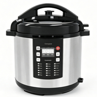 Autocuiseur haute performance, fourni par l'usine, 6L~12L, 1000W, écran LCD numérique, appareil de cuisine multifonction pour la maison