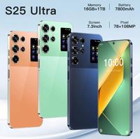 Smartphone S25 Ultra 5G Android 15 Deca Core 16GB 1TB Layar LCD 7,3 Inci Kamera Belakang 108MP Dual SIM Buka Kunci Sidik Jari Wajah