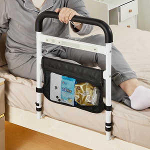 KS <b>Bedside</b> Handrail With <b>Storage</b> Bag 62cm Height For Elderly And Patients Assistance - Product Image 5