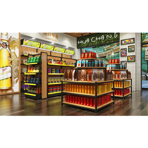 Supermarket Gondola <span class=keywords><strong>Grocery</strong></span> Store Display Racks, Racks For Store Display - Product Image 1