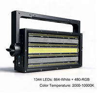Igreslite IP65 1080x1W CW+600*0.5W RGB Projecteur Stroboscopique Oscillant Étanche à Cinq Tubes pour DJ, Discothèque, Scène, Fête, Club