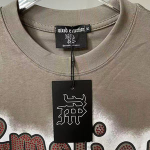 Camiseta Casual de Algodón de 260g para Hombre, Diseño <span class=keywords><strong>Vintage</strong></span>, Transpirable, Ecológica, con Estampado de Pulpo Alienígena de Emociones Mixtas, Talla Grande - Product Image 5