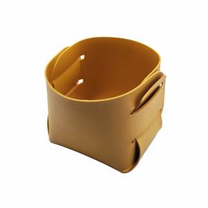 Caja de Almacenamiento Plegable de Cuero para Escritorio, Bandeja Nórdica de PU, Bolsa Organizadora, Soporte para Llaves, Cesta para Artículos Diversos, Portalápices, Organizador de Maquillaje - Product Image 1