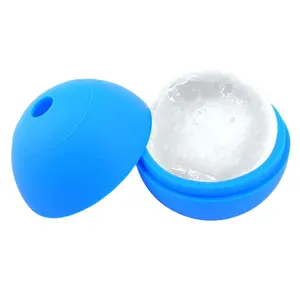 カスタムロゴ印刷1穴クリアアイスボールメーカー金型球氷