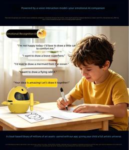 Intelligent Drawing Robot Auto <b>Sketch</b> Art Toy for Kids Rechargeable Plastic Robot Theme Unisex 3-6 Years - Product Image 6