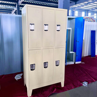 Placard de salle de sport Armoire de bureau scolaire Armoire à portes multiples Casier en acier Armoire de personnel en métal Armoire de rangement en fer Casiers de travail