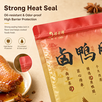 Sachet d'emballage personnalisé pour cuisses de canard braisées, pochette souple à fermeture éclair, qualité alimentaire, haute barrière, OEM ODM