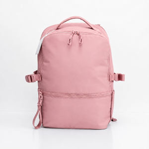 Casual <b>Nylon</b> <b>Backpack</b> Maroon Color Soft Handle Zipper Closure Unisex Daily Use Lightweight Durable Design - Product Image 2