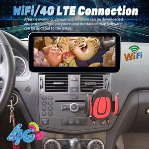 หน้าจอแอนดรอยด์ 10.25 นิ้ว สำหรับรถเบนซ์ C Class W204 ปี 2008 2009 2010 เครื่องเสียงติดรถยนต์ รองรับ Carplay ระบบนำทาง GPS เครื่องเล่นมัลติมีเดีย วิดีโอ - Product Image 5