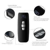 Escáner de Códigos de Barras Portátil 1D 2D QR BT, Mini Lector de Códigos de Barras Inalámbrico + USB para Teléfonos Inteligentes IOS y Android, Tabletas